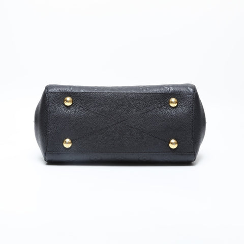 LOUIS VUITTON 2015 Monogram Empreinte Montaigne BB Shoulder Bag black WS23194