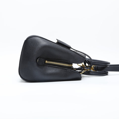 LOUIS VUITTON 2015 Monogram Empreinte Montaigne BB Shoulder Bag black WS23194