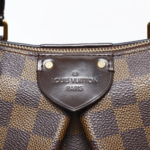 LOUIS VUITTON 2019 Damier Ebene Siena MM Shoulder Bag Brown WS23195