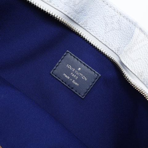 LOUIS VUITTON 2021 Monogram Watercolor Weekend Tote GM Tote Bag white WS23196