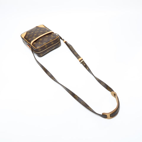 LOUIS VUITTON 2003 Monogram Danube Shoulder Bag Brown WS23197