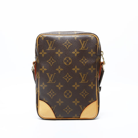 LOUIS VUITTON 2003 Monogram Danube Shoulder Bag Brown WS23197