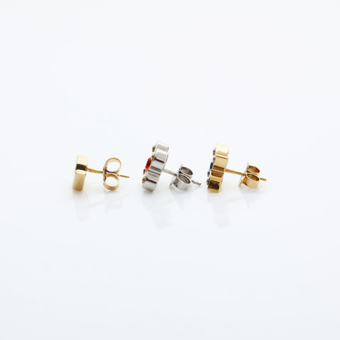 LOUIS VUITTON 2014 Boucle de Reuille Love Letters Logo 3-Piece Set Pierce Gold silver WS23202