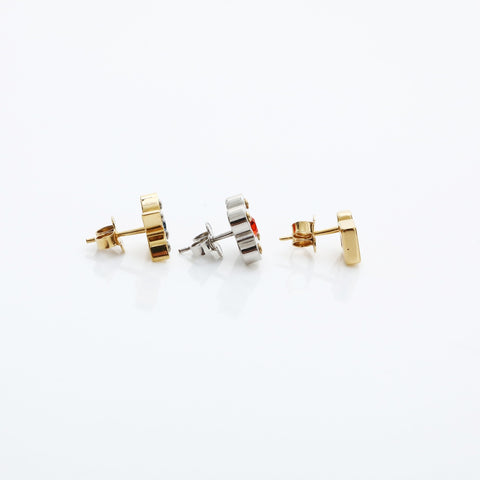 LOUIS VUITTON 2014 Boucle de Reuille Love Letters Logo 3-Piece Set Pierce Gold silver WS23202
