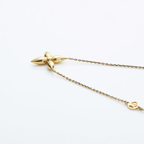 LOUIS VUITTON 2023 Monogram Flower Collier Louisette Necklace gold WS23206