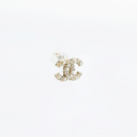 CHANEL A14C 2014 COCO Mark Pearl Pierce gold WS23208