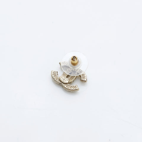 CHANEL A14C 2014 COCO Mark Pearl Pierce gold WS23208