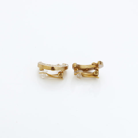 CHANEL 01P 2001 Moon Mini COCO Mark Earring gold WS23210
