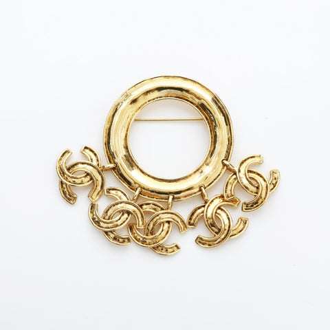CHANEL COCO Mark 94P 1994 Brooch gold WS23218