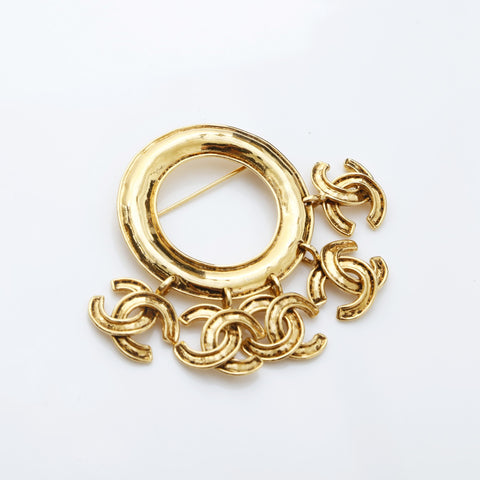 CHANEL COCO Mark 94P 1994 Brooch gold WS23218