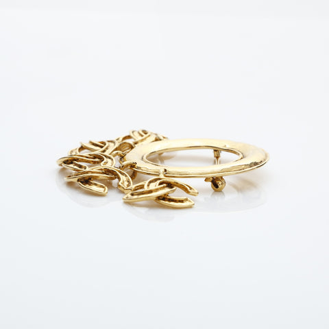 CHANEL COCO Mark 94P 1994 胸针 金色 WS23218