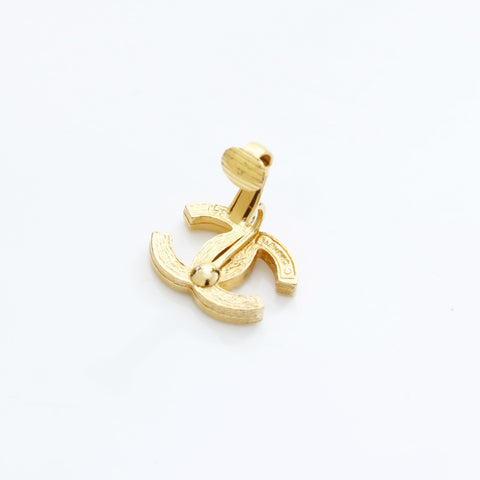 CHANEL COCO Mark Rhinestone 1954-1985 Earring gold WS23220