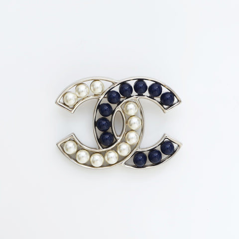 CHANEL B15P 2015 COCO 马克胸针 蓝白 WS23221