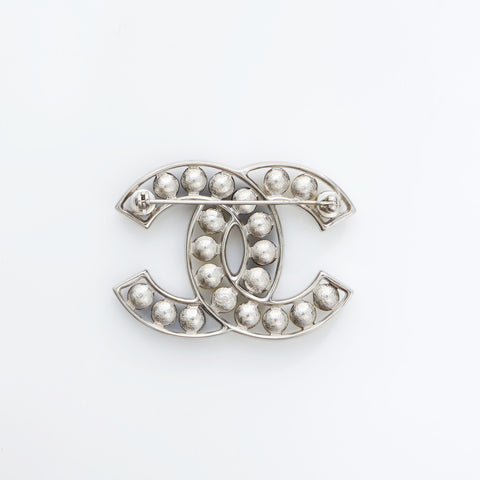 CHANEL B15P 2015 COCO Mark Brooch Blue white WS23221