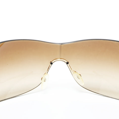 PRADA Sports type rimless sunglasses Brown WS23228