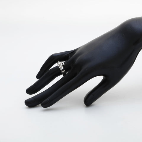 HERMES Size:53 925 Collier Dossien Ring Silver WS23229