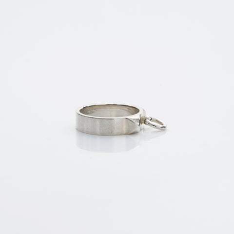 HERMES Size:53 925 Collier Dossien Ring Silver WS23229