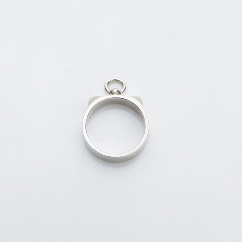 HERMES Size:53 925 Collier Dossien Ring Silver WS23229