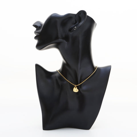 Christian Dior CD logo heart Necklace gold WS23231
