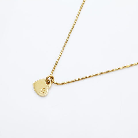 Christian Dior CD logo heart Necklace gold WS23231