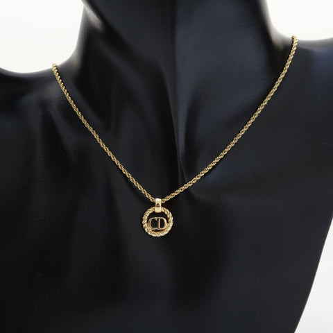 Christian Dior CD logo Necklace gold WS23232