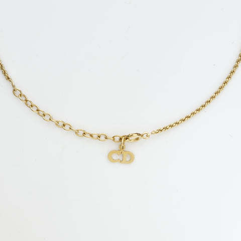 Christian Dior CD logo Necklace gold WS23232