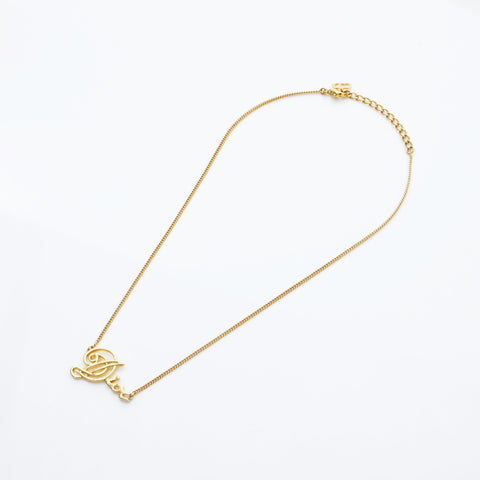 Christian Dior logo Necklace gold WS23233