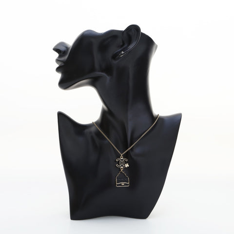CHANEL B13S 2013 COCO Mark Matelasse Necklace gold WS23238