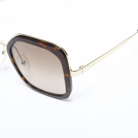 PRADA Metal Frame Butterfly Lens sunglasses Brown WS23240