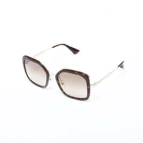 PRADA Metal Frame Butterfly Lens sunglasses Brown WS23240