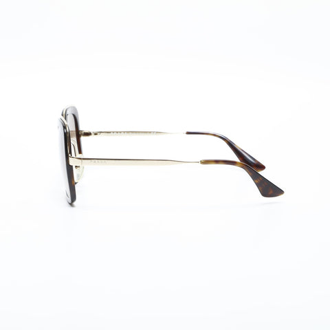 PRADA Metal Frame Butterfly Lens sunglasses Brown WS23240