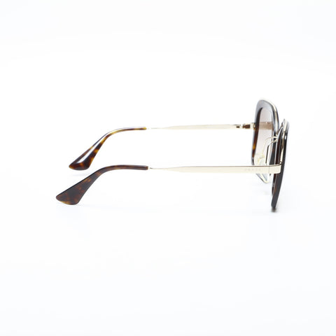 PRADA Metal Frame Butterfly Lens sunglasses Brown WS23240