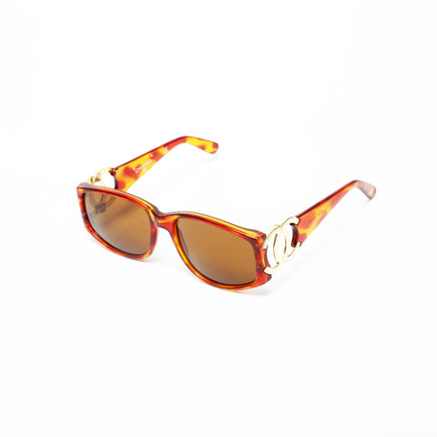 CHANEL COCO Mark 太阳镜 棕色 WS23241