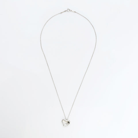 TIFFANY&Co. Curved Heart 925 Necklace Silver WS23242