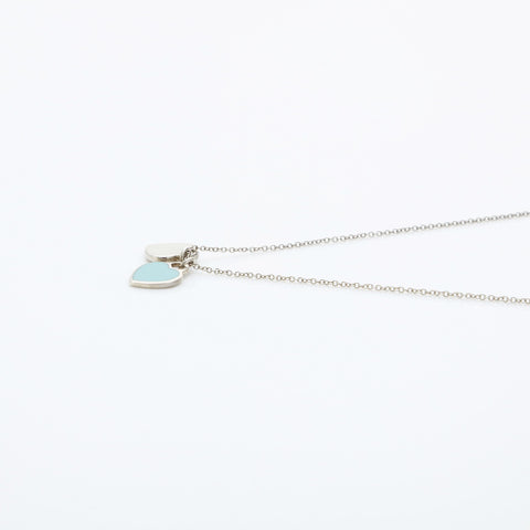TIFFANY&Co. Return to Double Heart 925 Necklace Silver WS23243
