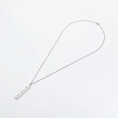 TIFFANY&Co. Kiss Bar Plate 925 Necklace Silver WS23248