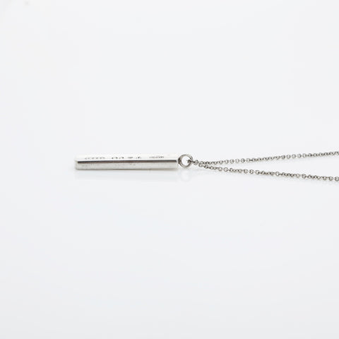 TIFFANY&Co. Kiss Bar Plate 925 Necklace Silver WS23248