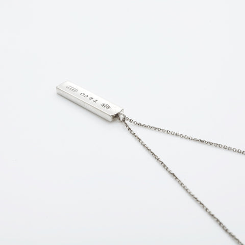TIFFANY&Co. Kiss Bar Plate 925 Necklace Silver WS23248