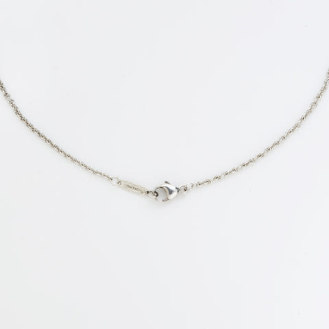 TIFFANY&Co. Kiss Bar Plate 925 Necklace Silver WS23248