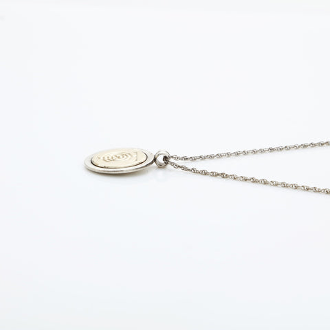TIFFANY&Co. T & C 750 925 Coin Combination Necklace Silver WS23249