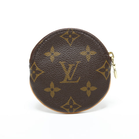 LOUIS VUITTON 2005 Porte Monneron Monogram Coin case Brown WS23254