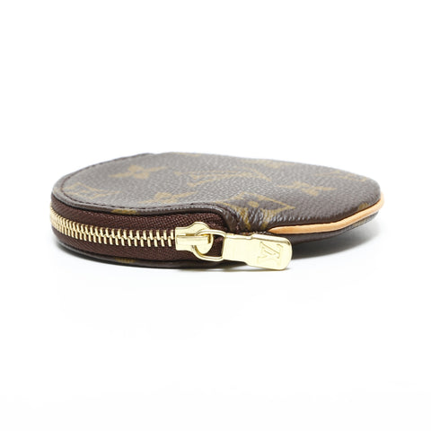 LOUIS VUITTON 2005 Porte Monneron Monogram Coin case Brown WS23254