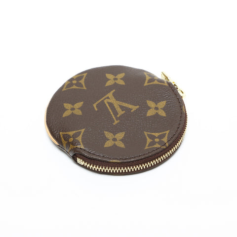 LOUIS VUITTON 2005 Porte Monneron Monogram Coin case Brown WS23254