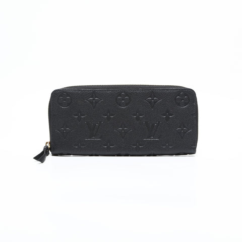 LOUIS VUITTON 2021-2025 Empreinte Zippy Wallet Purse black WS23255