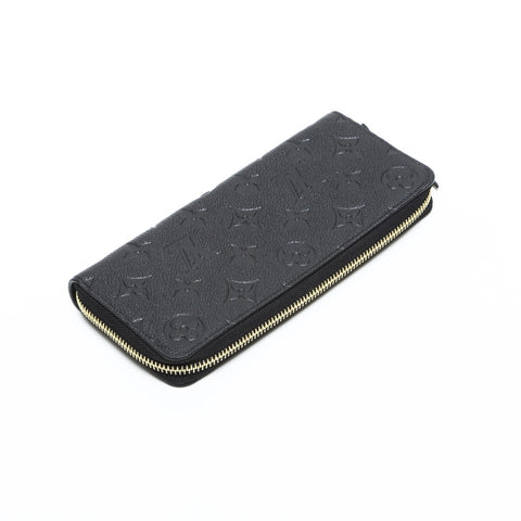 LOUIS VUITTON 2021-2025 Empreinte Zippy Wallet Purse black WS23255