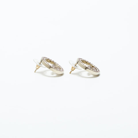 CHANEL B17S 2017 COCO Mark Rhinestone Pierce gold WS23256