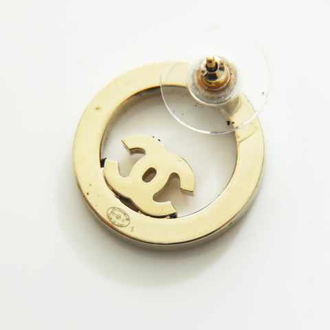 CHANEL B17S 2017 COCO Mark Rhinestone Pierce gold WS23256