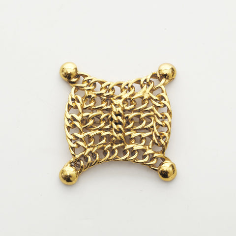 CELINE Triomphe Chain Brooch gold WS23257
