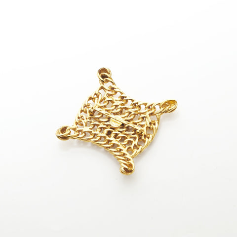 CELINE Triomphe Chain Brooch gold WS23257