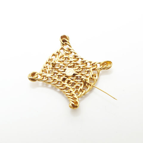 CELINE Triomphe Chain Brooch gold WS23257